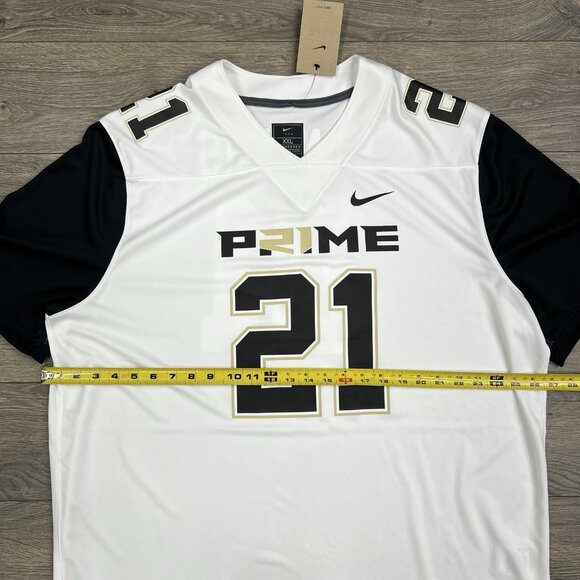 Nike Prime Sadeur Sanders Jersey Sz 2XL Mens White Prime 2.0 #21 Football - Picture 5 of 12
